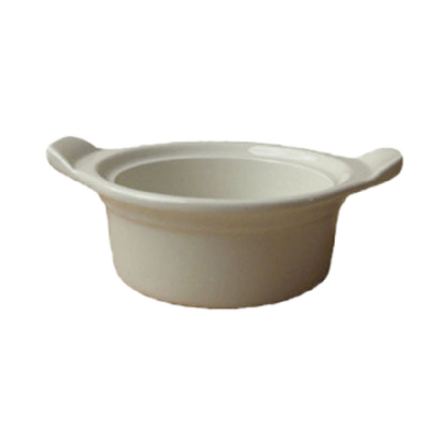 International Tableware CAS-6-AW Casserole Dish 16 Oz. 6-1/4" Dia. X 2-1/2"H (2-3/4"H W/lid)