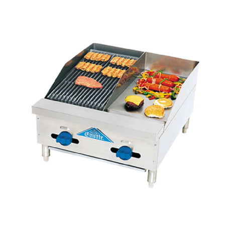 Comstock-Castle FHP24-12-1LB Char-Broiler/Griddle Countertop Gas