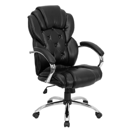 Flash Furniture GO-908A-BK-GG Executive Swivel Office Chair 43-1/2" To 47" Adjustable Height