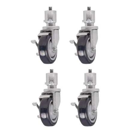 Vulcan CASTERS-VULSCR@2 Set Of 4 Adjustable Casters 6" Overall Height Battery Screw Mount