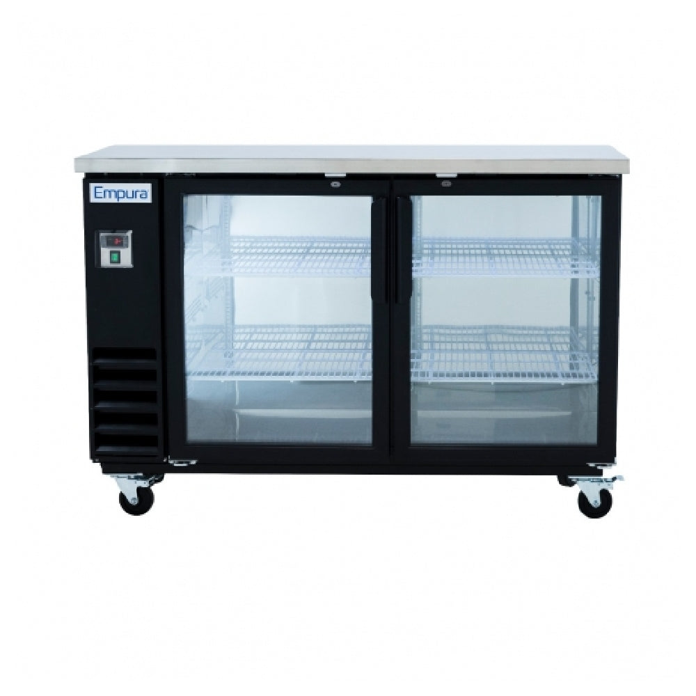 Empura Refrigeration E-KBB60-2G-24 Refrigerated Back Bar Storage Cabinet 60" W 16.6 Cu Ft