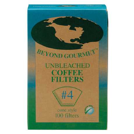 Harold Import Co. 0404 Beyond Gourmet™ Unbleached Coffee Filters #4 (box Of 100)