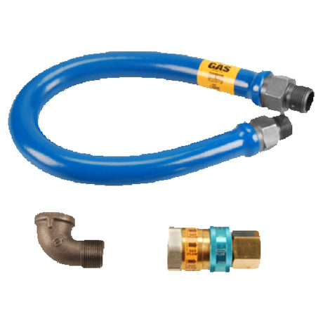 Franklin Machine Products 157-1103 Dormont® Gas Connector Kit 36"L X 1" Fittings Includes Heavy Duty Gas Hose