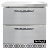 Continental Refrigerator SW32N-FB-D Work Top Refrigerator Front Breather 32"W