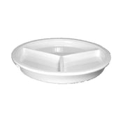 Hall China HL19010AWHA Divided Plate 9-1/16" Dia. X 1-1/8"H Round