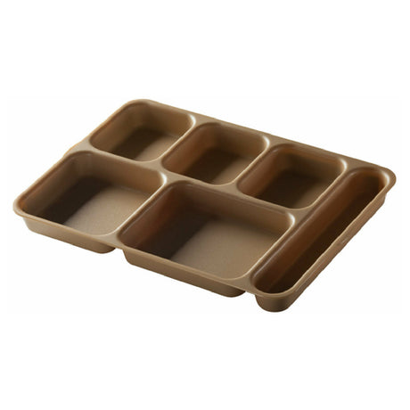 Cambro 10146DCW133 Camwear® Separator® Tray 6-compartment 10" X 14-3/16" X 1-5/16"