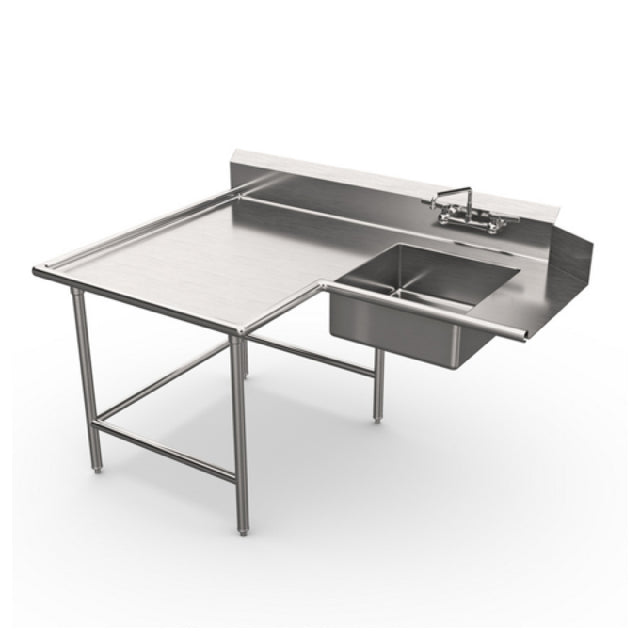 Winholt SDT-14-I-84L - Island Soiled Dish Table, Left To Right, 20"W X 20"D X 8"H"D Pre-rinse Bowl