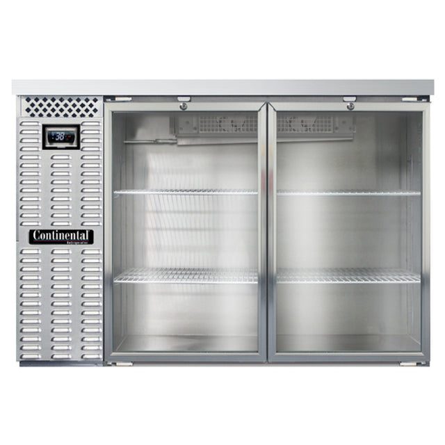 Continental Refrigerator BB50NSSGD Refrigerated Back Bar Cooler 50"W 34-3/4"H