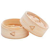 Bauscher Hepp P437600-000000 - Mini Bamboo Steamer, 8 Cm, Round