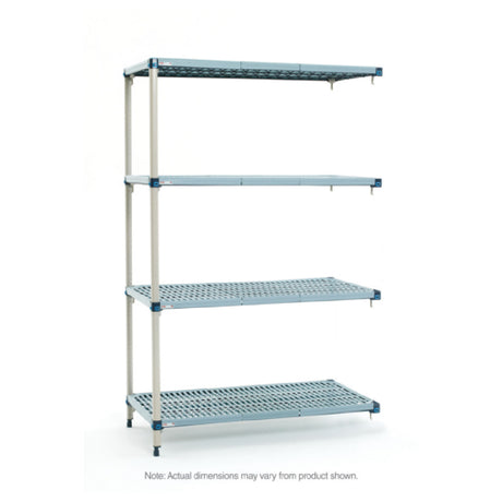 Metro AQ416G3 MetroMax® Q Add-On Shelving Unit 24"W X 21"D X 63"H (4) Quick-adjust Shelves With Removable Polymer Open-grid Shelf Mats And Epoxy Coated One-piece Steel Frames