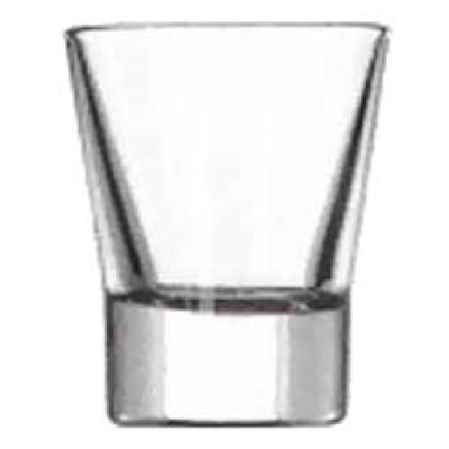 Libbey 11110722 Shooter Glass 2-1/4 Oz. Series V65 (H 2-3/4" T 2-1/4" B 1-1/2" D 2-1/4") (24 Each Per Case)