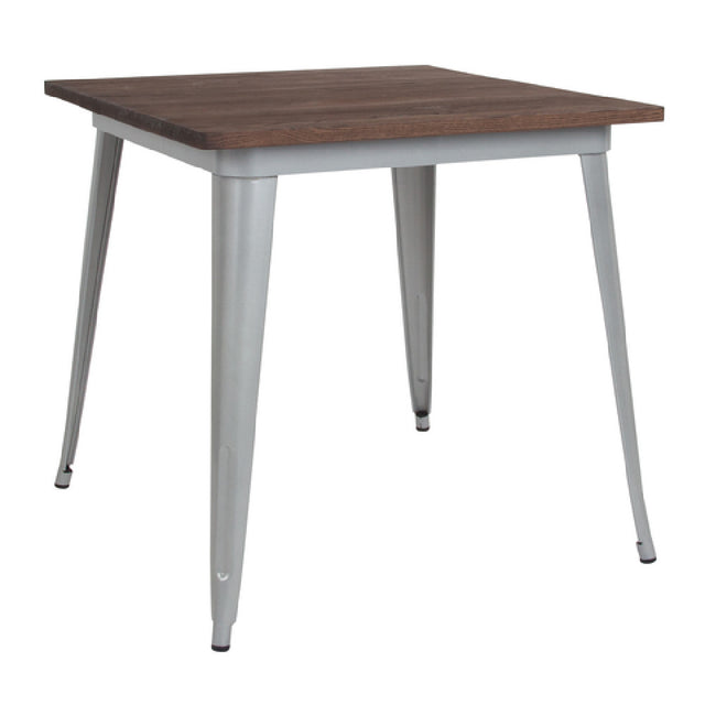 Flash Furniture CH-51040-29M1-SIL-GG Table 31-1/2"W X 31-1/2"D X 30-1/2"H Dining Height