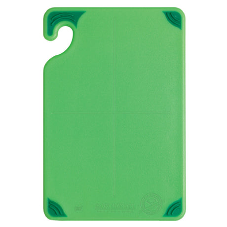 San Jamar CBG6938GN Saf-T-Grip® Bar Cutting Board 6" X 9" X 3/8" Anti-slip Grip Corners