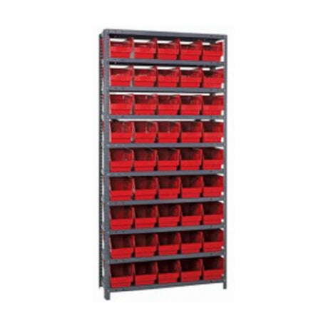 Quantum 1275-202_YELLOW - Shelving Unit, 12"D X 36"L X 75"H, Heavy Duty