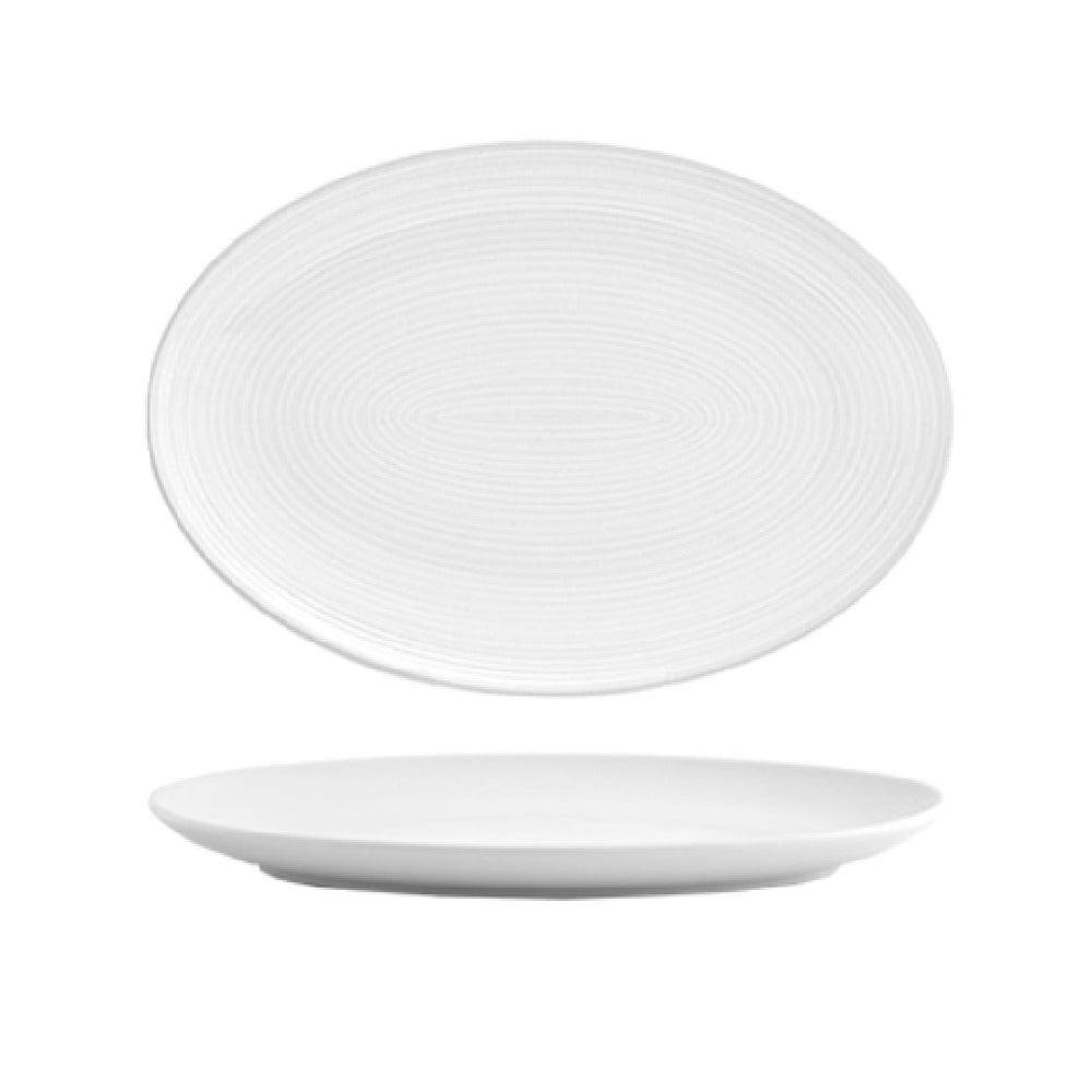 FOH DSP023WHP22 Spiral® Plate 9-1/2" X 6-3/4" Oval