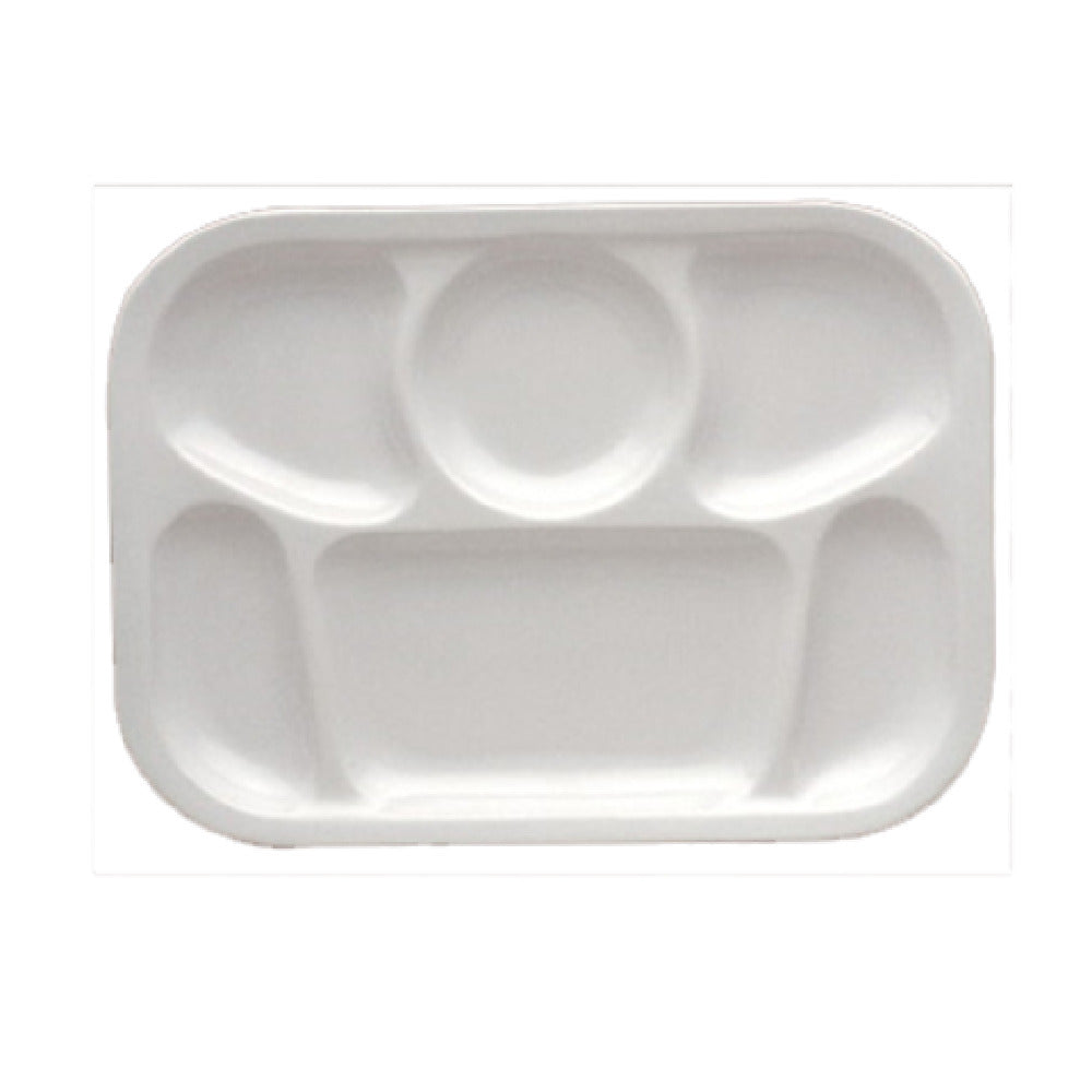 Yanco NS-803W Nessico Compartment Platter 13"L X 9-1/2"W 6-compartments