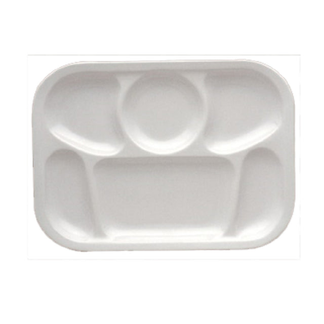 Yanco NS-803W Nessico Compartment Platter 13"L X 9-1/2"W 6-compartments