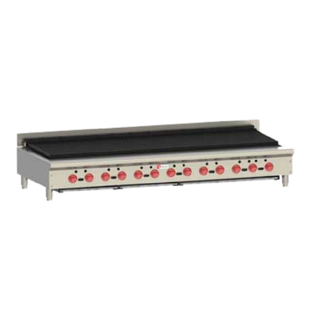 Wolf ACB72-QS-COMMANDER_LP (Quick Ship) Achiever Charbroiler 72-1/2" W Countertop