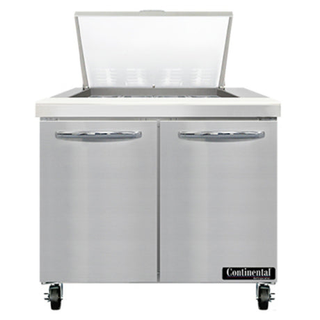 Continental Refrigerator SW36N12M Mighty Top Sandwich Unit 36"W 10.3 Cu Ft Capacity
