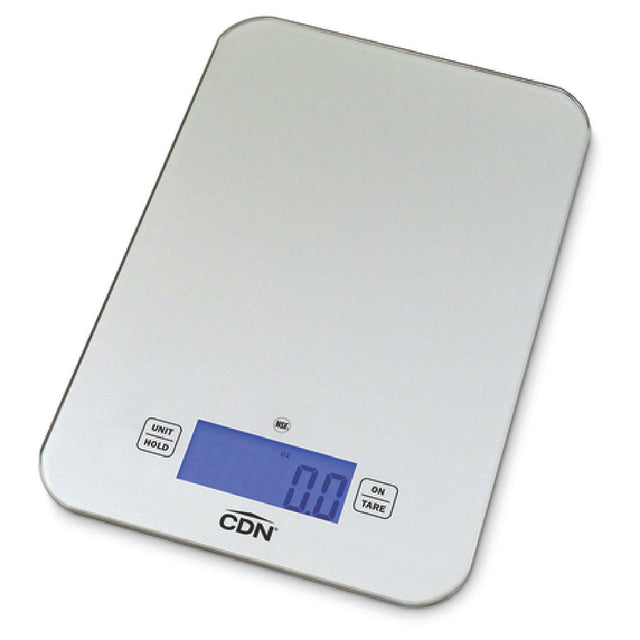 CDN SD1502-S Digital Portion Control Scale 6"W X 9-3/16"D X 5/8"H Overall 6" X 9-3/16" Rectangular Platform