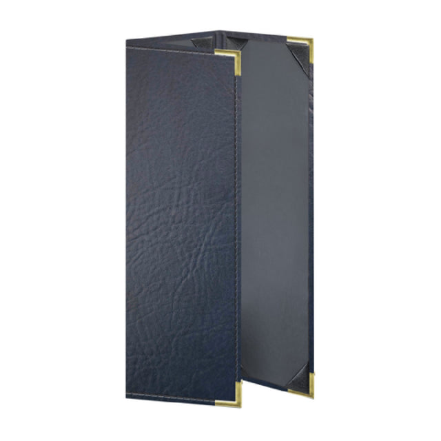 Risch HARST-3V 4.25X14 Harley Deluxe Padded Antibacterial/antimicrobial Faux-leather Menu Cover (specify Color)