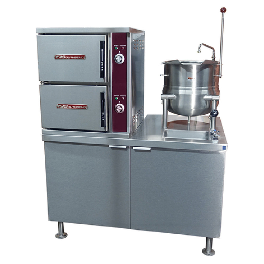 Southbend (Middleby) ECX-2S-6 - Convection Steamer/Kettle, Electric, (2) Compartment