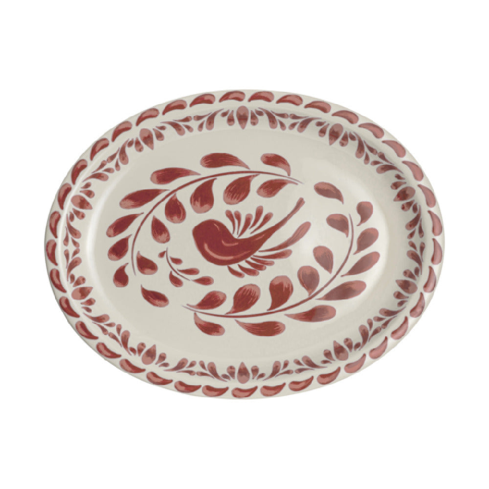 Steelite A121P245 - Platter Oval Narrow Rim, 13.625" X 10.75", Paloma Cora
