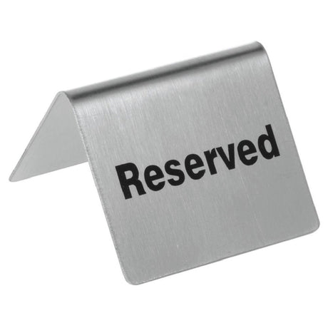 Hubert 27340 - Table Tent Sign, "Reserved", 2-1/2" X 2" X 2-3/16"H