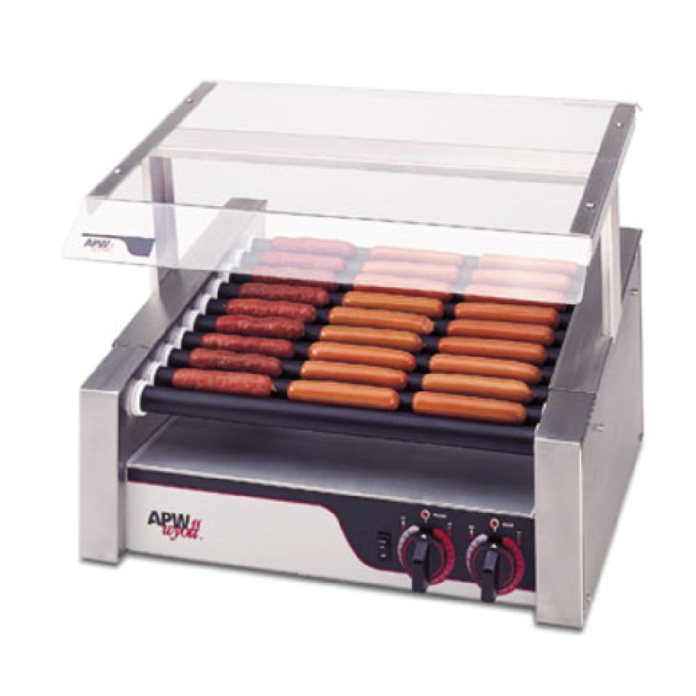 APW Wyott HRS-20 X*PERT™ HotRod® Hot Dog Grill (11) Tru-Turn Rollers