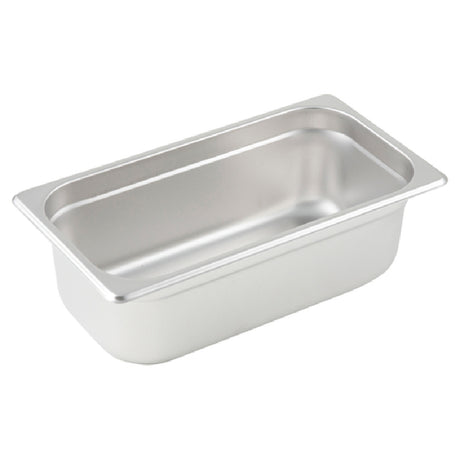 Winco SPJP-304 Steam Table Pan 1/3 Size 6-7/8" X 12-3/4" X 4" Deep