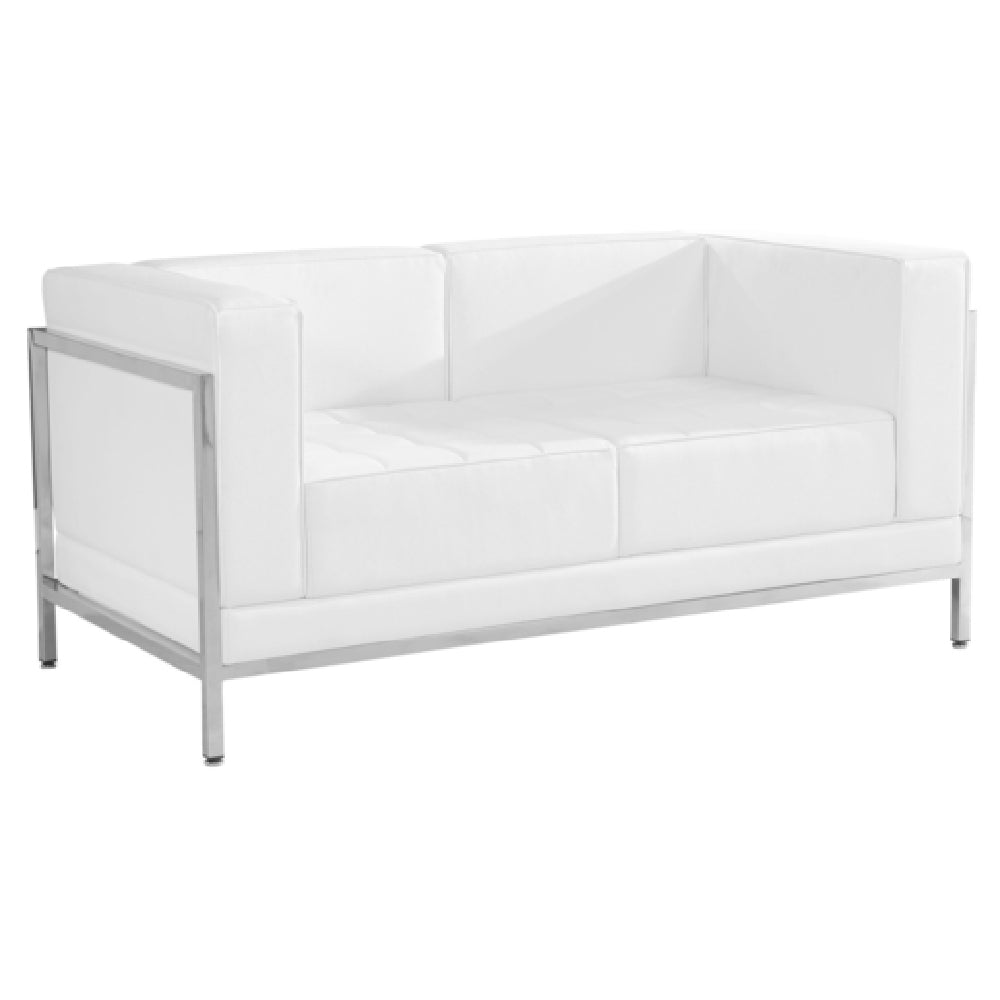 Flash Furniture ZB-IMAG-LS-WH-GG Hercules Imagination Series Loveseat 57"W X 28-3/4"D X 27-1/4"H