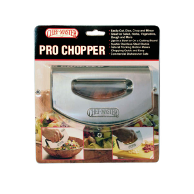 Chef Master 90017 Chef-Master™ Pro Chopper Double Bladed With Open Handle Dishwasher Safe