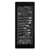 Menu Solutions WDSTR-BA Menu Board Holds 4-1/4" X 11" Insert Double Panel