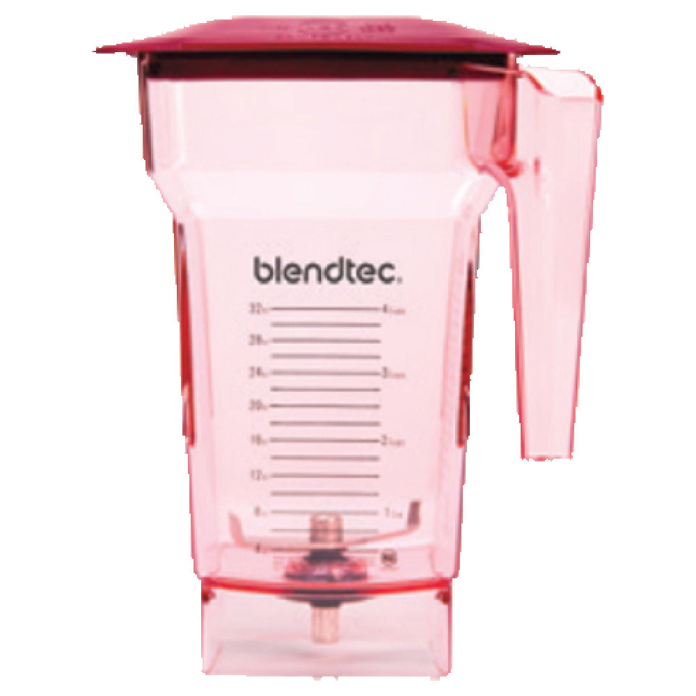 Blendtec 40-710-07 (FourSideRed-H) FourSide™ Jar 75 Oz. Capacity Jar With Measurements Up To 32 Oz.