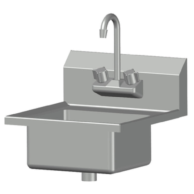 SPG CHS-1 - Universal Stainless Hand Sink, Wall Mount, 12" Wide X 10" Front-to-back X 6" Deep