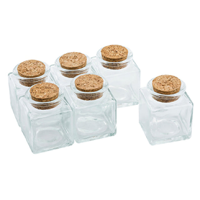 Tablecraft H92004 Mini Spice Jar 1-3/4 Oz. With Cork