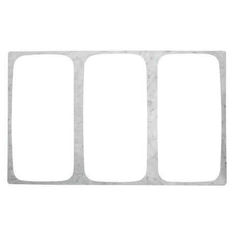 Hubert 72939 - Cold Tile, For 1/3-size Contemporary Pans, 3-compartment