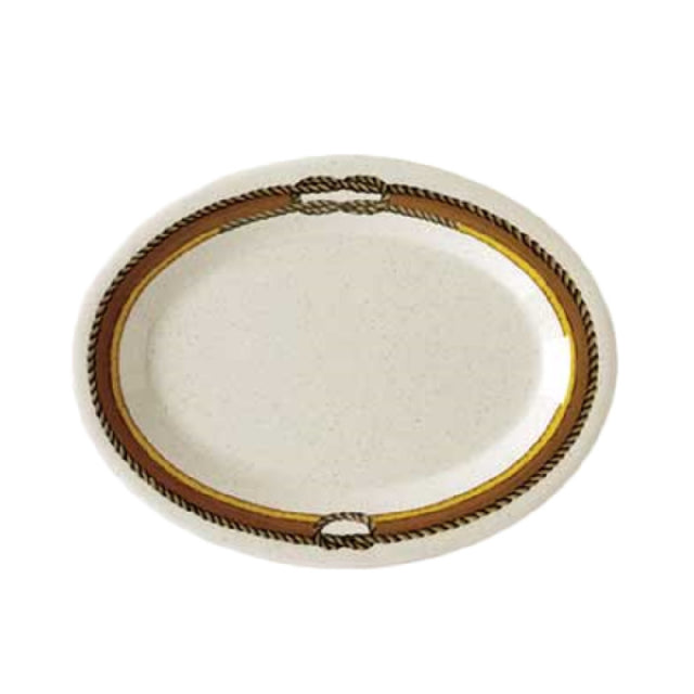 GET Enterprises OP-120-RD Diamond Rodeo™ Platter 12"L X 9"W Oval