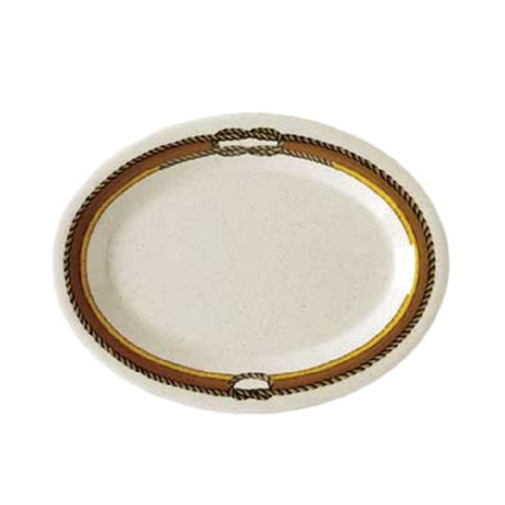 GET Enterprises OP-135-RD Diamond Rodeo™ Platter 13-1/2"L X 10-1/4"W Oval