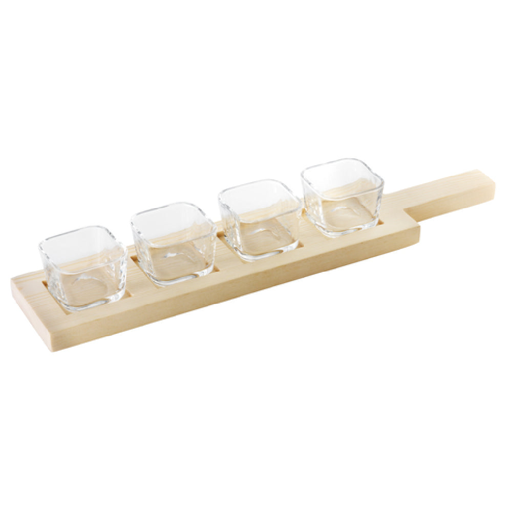 Paderno 41205-07 Mini Tasting Glass Set Includes: (4) 2.3 Oz. Square Glasses