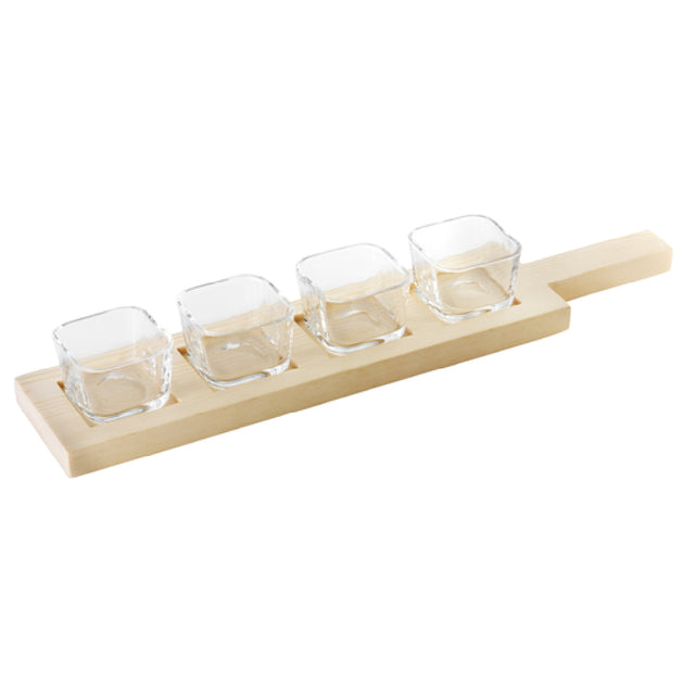 Paderno 41205-07 Mini Tasting Glass Set Includes: (4) 2.3 Oz. Square Glasses