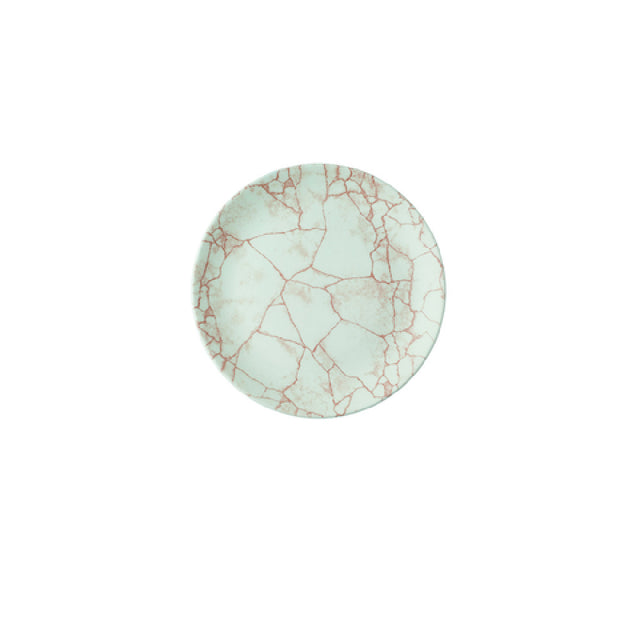 Churchill China KTAMEV101 Coupe Plate 10.25" Dia. Kintsugi Coral Evolve