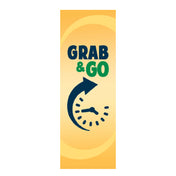 Hubert 36002 - Corrugated Panel, "Grab/Go" Clock, 59-1/2"L X 19-1/2"W