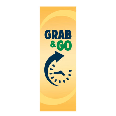 Hubert 36002 - Corrugated Panel, "Grab/Go" Clock, 59-1/2"L X 19-1/2"W