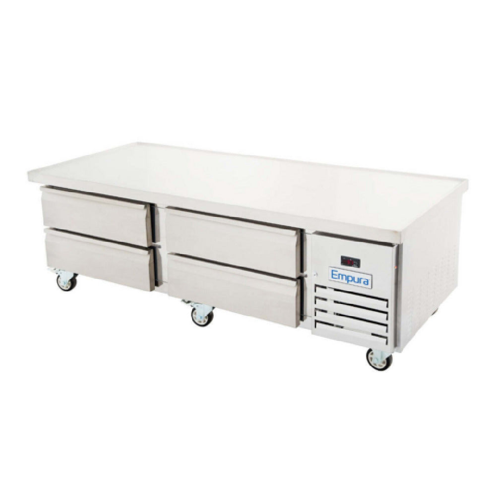 Empura E-KCBR72 - Refrigerated Equipment Stand, 74"W X 31.9"D X 26"H, 10.8 Cu. Ft. Capacity