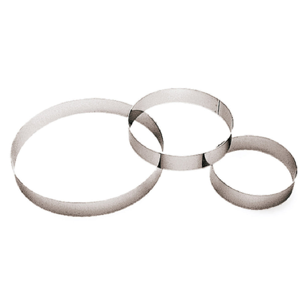 Paderno 47530-26 Pastry Ring Entremet 10-1/4" Dia. X 1-3/8"H