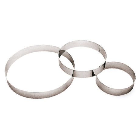 Paderno 47530-18 Pastry Ring Entremet 7-1/8" Dia. X 1-3/8"H