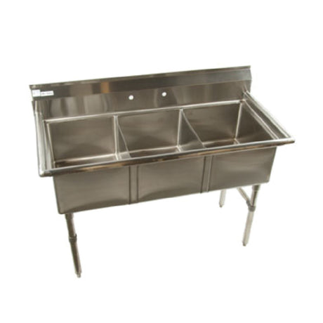 Klinger's Trading ECS3 Economy Sink Three Compartment 53"W X 25-1/2"D X 41"H