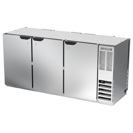 Beverage Air BB72HC-1-PT-S Refrigerated Back Bar Pass-Thru Storage Cabinet Three-section