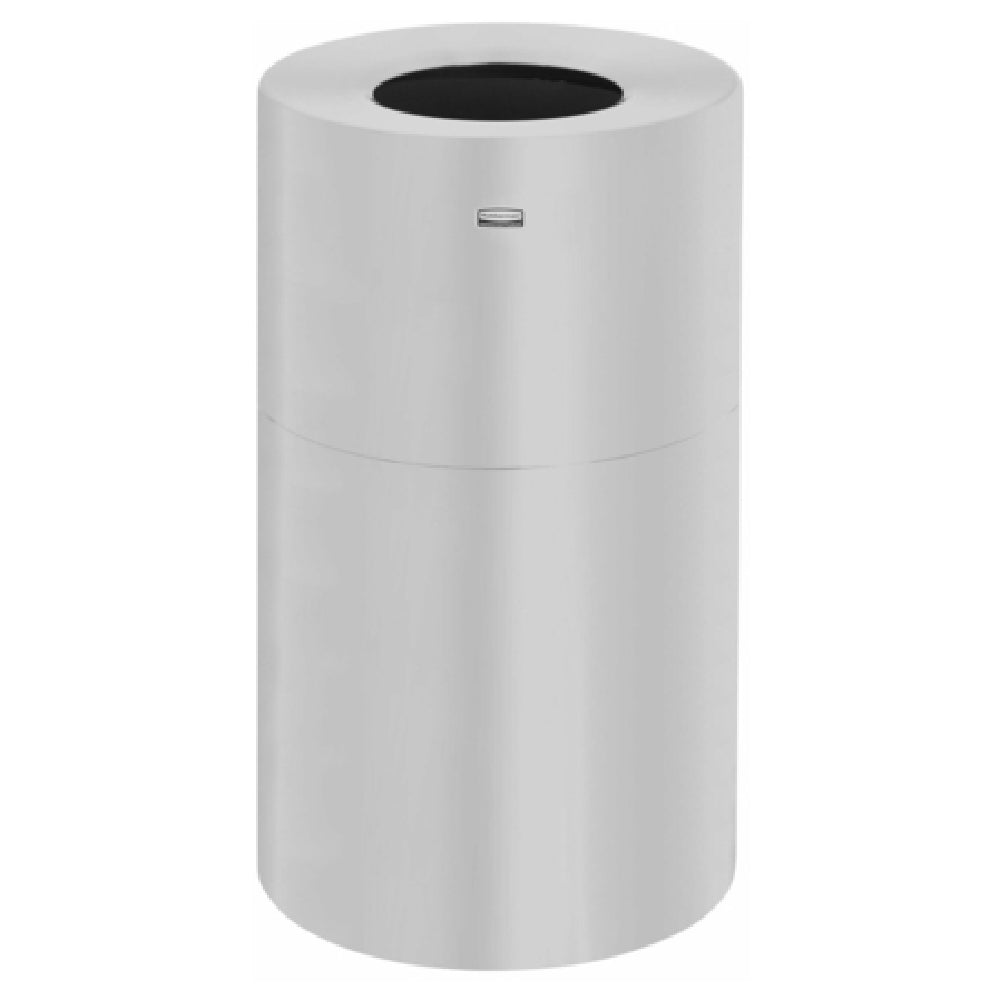 Rubbermaid FGAOT35SA - Designer Line™ Aluminum Waste Receptacle, 35 Gallon, 18" Dia. X 32"H